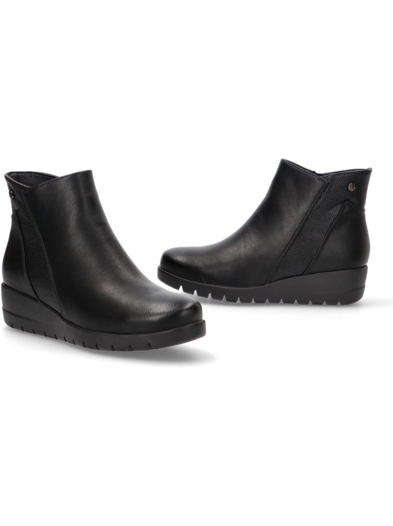Botin Diario Mujer Cuña Media - Hispaflex Negro - Kiabi