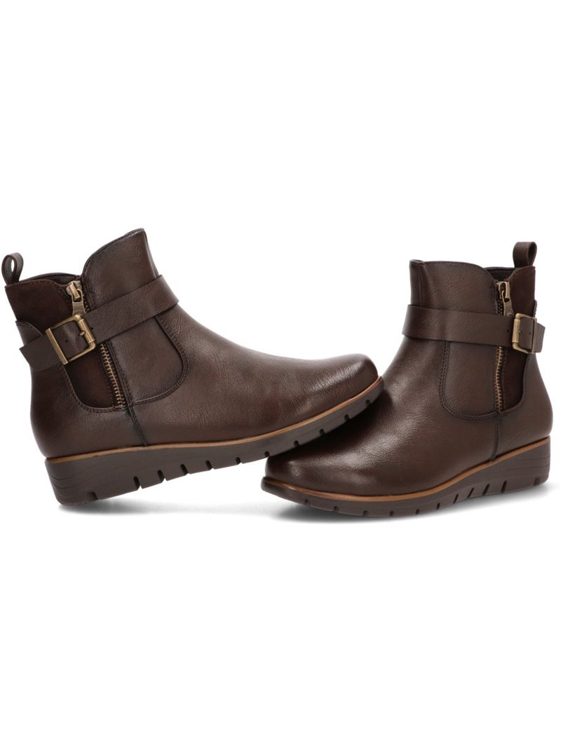 Botin Diario Mujer Cuña Media - Stay Marrón - Kiabi