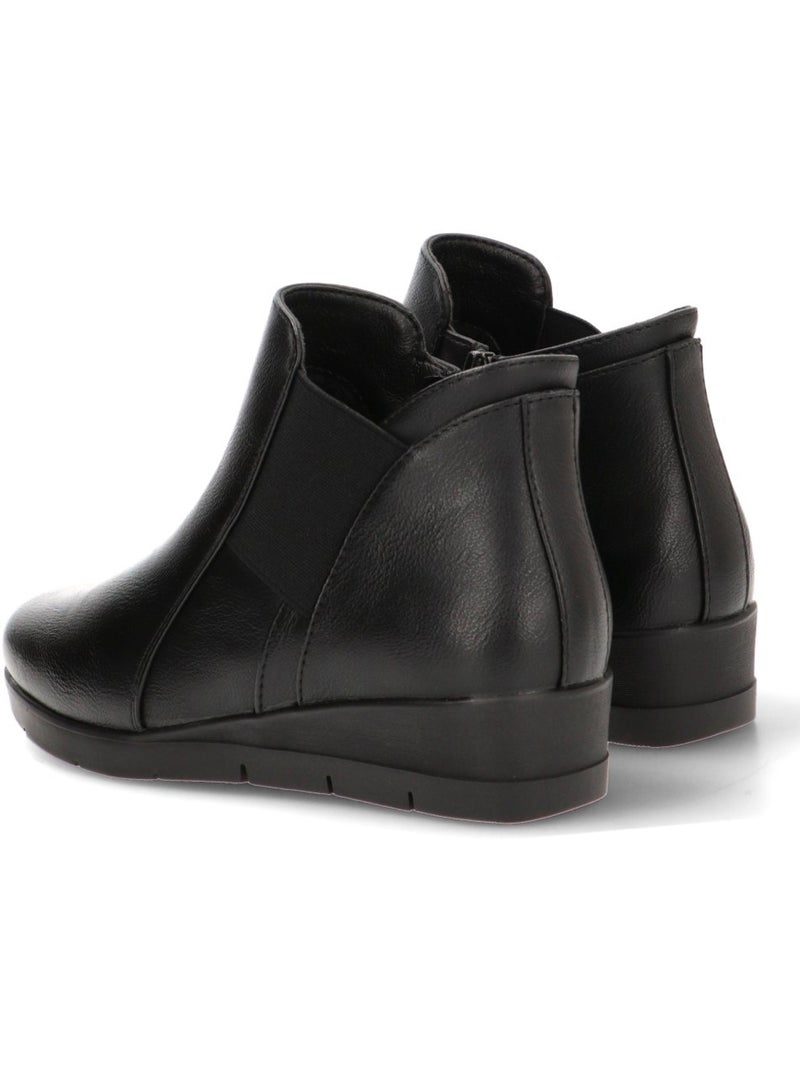 Botin Diario Mujer Cuña Media - Stay Negro - Kiabi