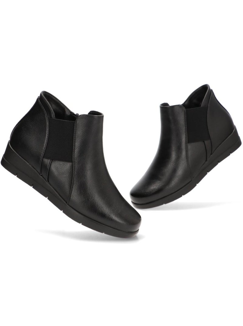Botin Diario Mujer Cuña Media - Stay Negro - Kiabi