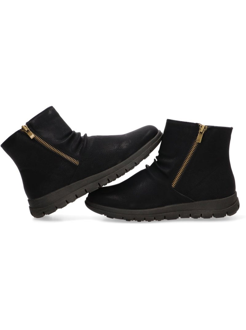 Botin diario mujer suela plana - armony Negro - Kiabi