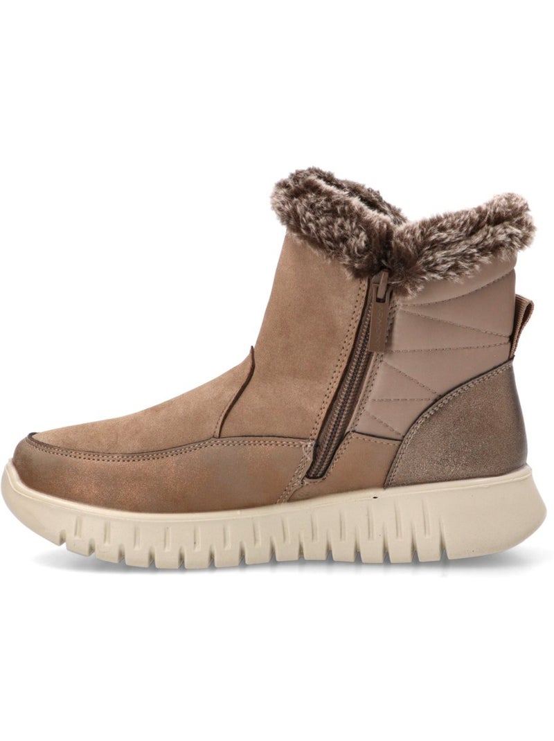 Botin diario mujer suela plana - armony Taupe - Kiabi