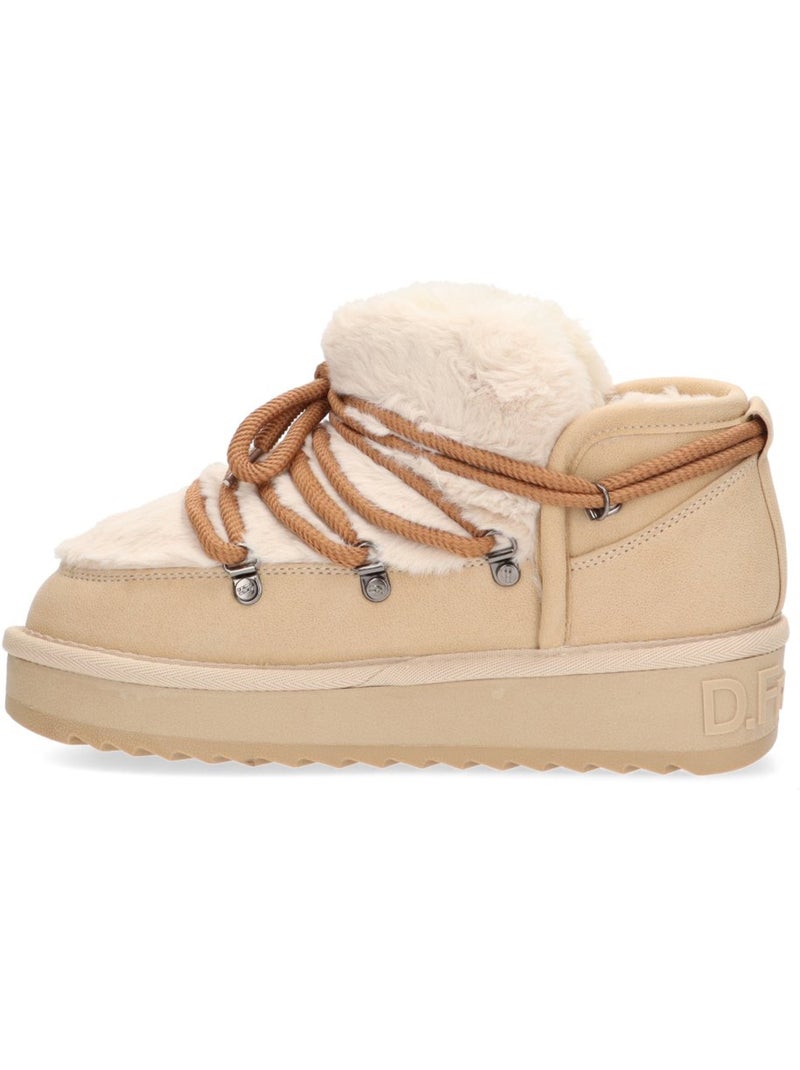 Botin Diario Mujer Suela Plana - D´franklin Beige - Kiabi