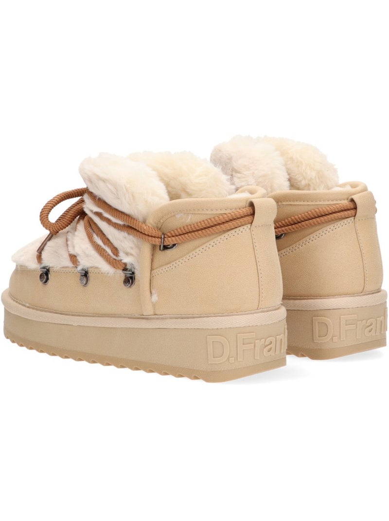 Botin Diario Mujer Suela Plana - D´franklin Beige - Kiabi