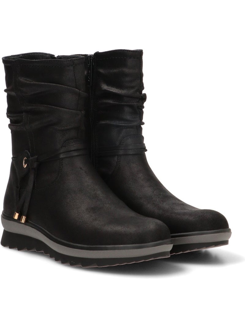 Botin diario mujer suela plana - etika Negro - Kiabi