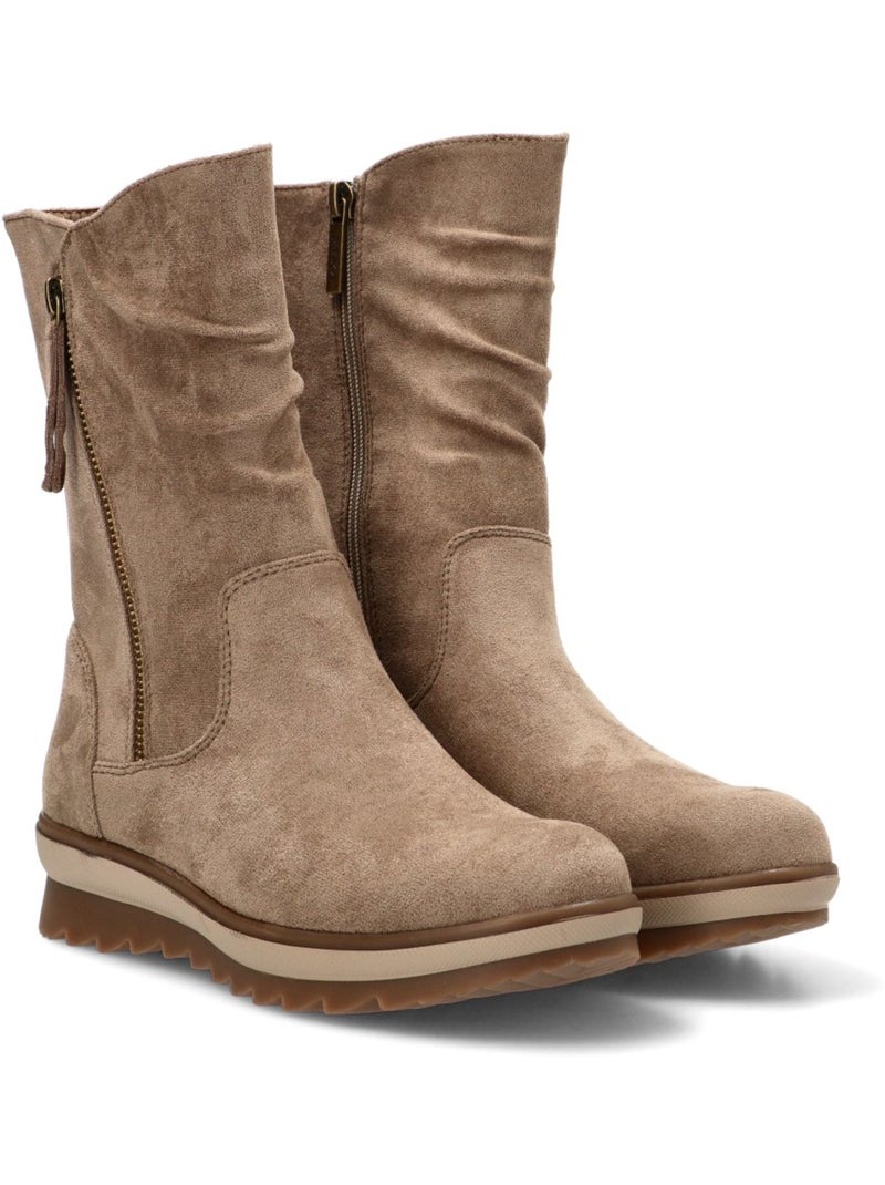Botin Diario Mujer Suela Plana - Etika Taupe - Kiabi