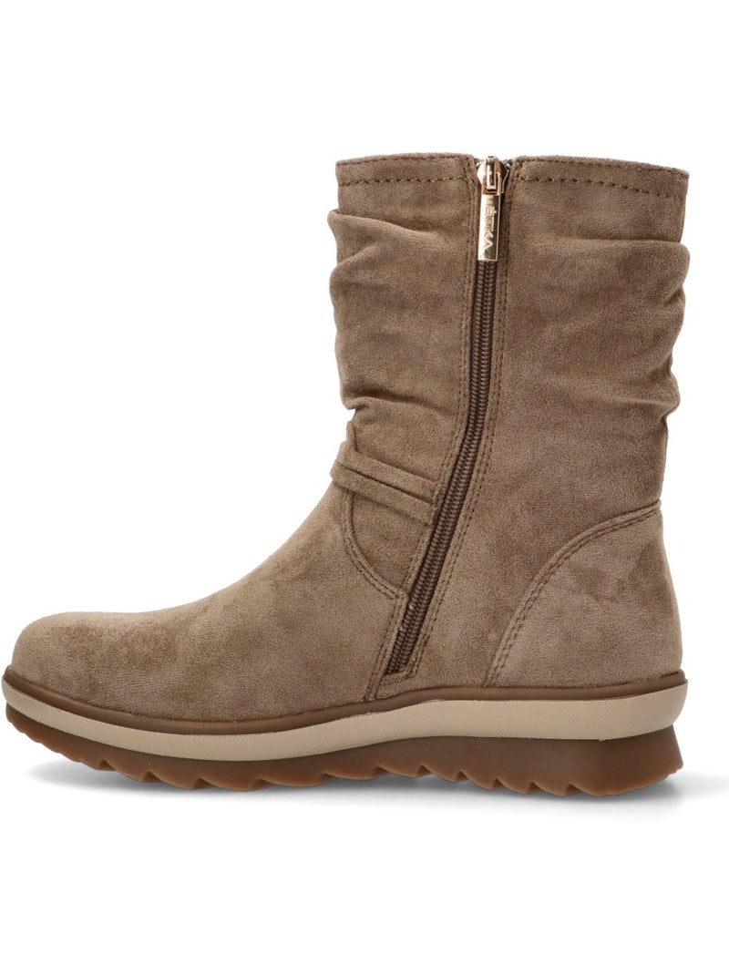 Botin Diario Mujer Suela Plana - Etika Taupe - Kiabi