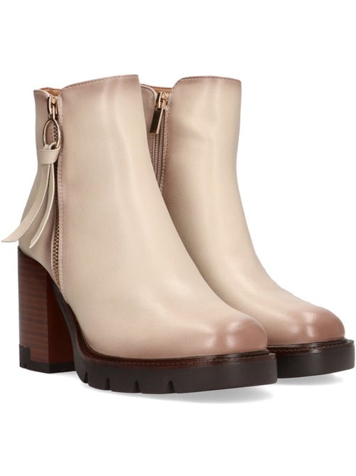 Botin Diario Mujer Tacón Alto - Etika - Kiabi