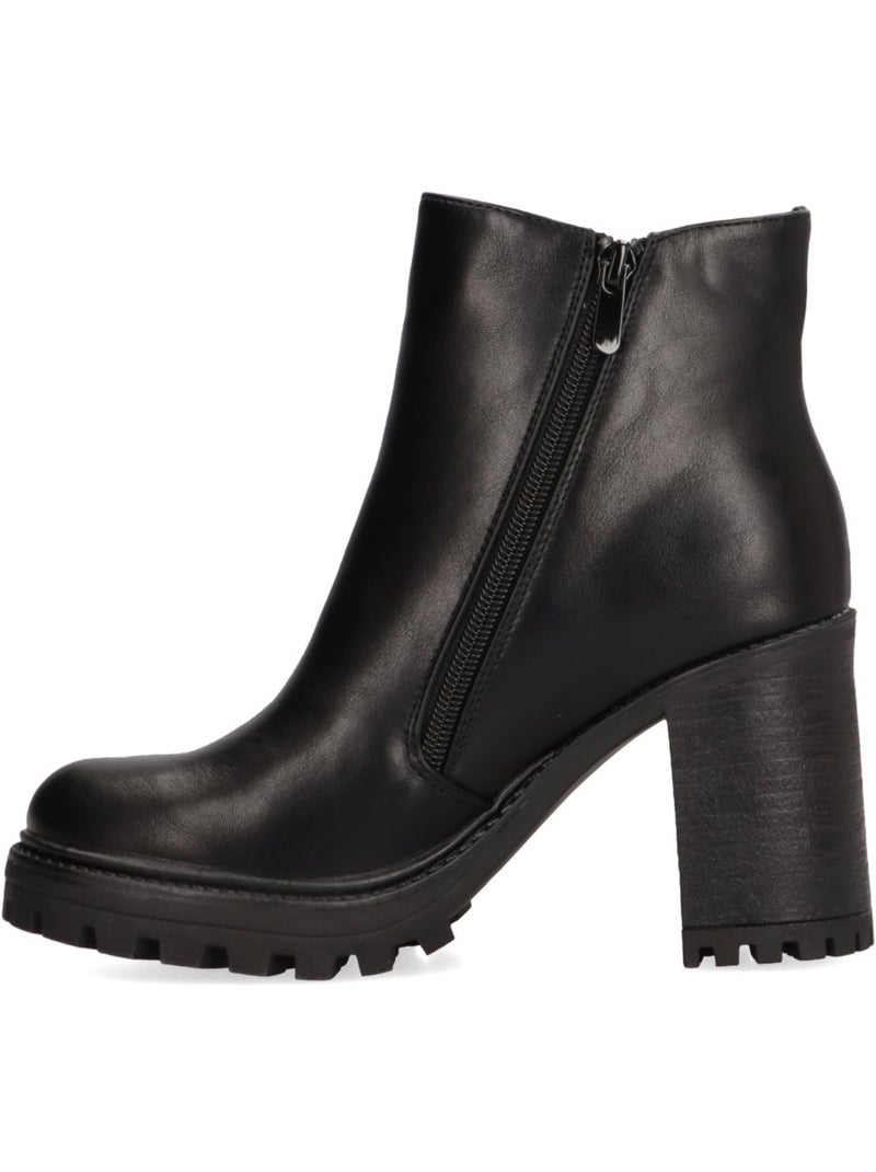 Botin Diario Mujer Tacón Alto - Etika Negro - Kiabi