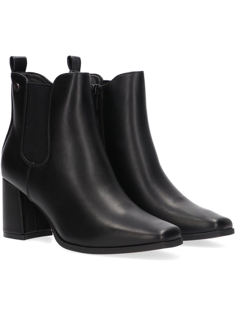 Botin diario mujer tacón alto - etika Negro - Kiabi