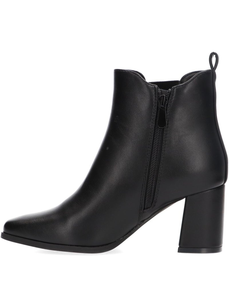 Botin diario mujer tacón alto - etika Negro - Kiabi