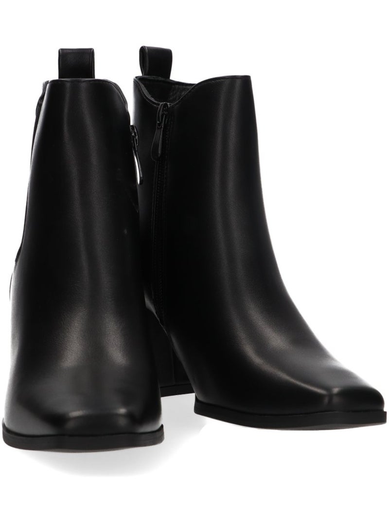 Botin diario mujer tacón alto - etika Negro - Kiabi