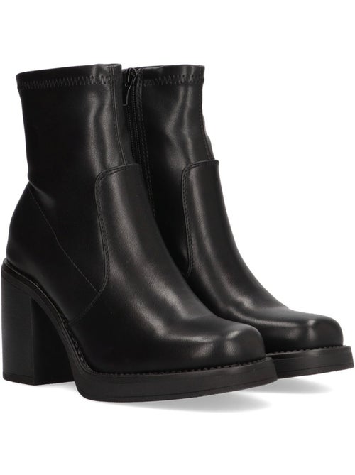 Botin Diario Mujer Tacón Alto - Etika - Kiabi