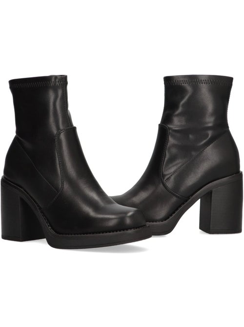 Botin Diario Mujer Tacón Alto - Etika - Kiabi