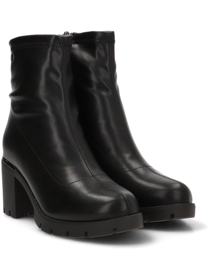 Botin diario mujer tacón alto - isteria Negro - Kiabi