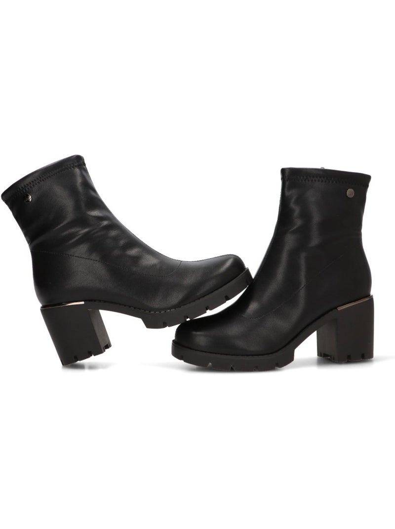 Botin diario mujer tacón alto - isteria Negro - Kiabi