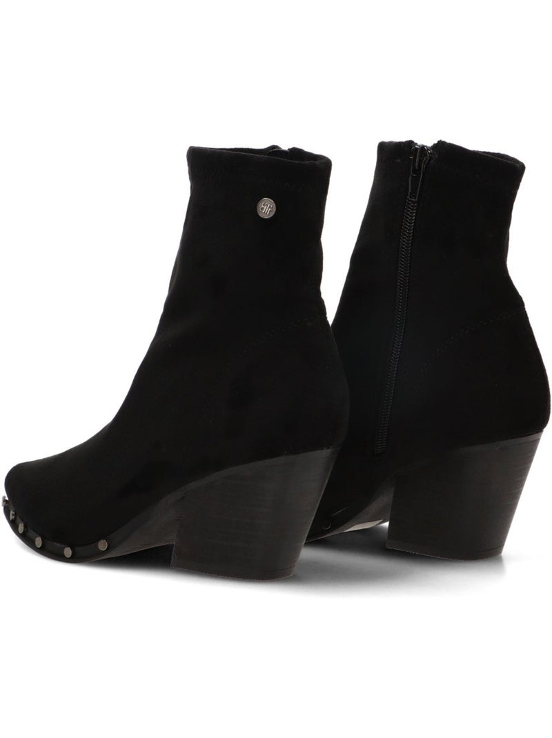 Botin diario mujer tacón alto - luna collection Negro - Kiabi