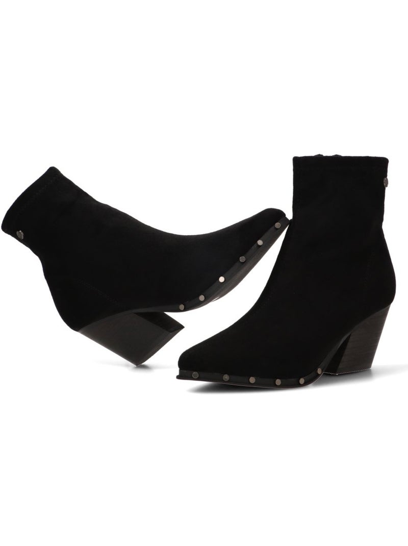 Botin diario mujer tacón alto - luna collection Negro - Kiabi