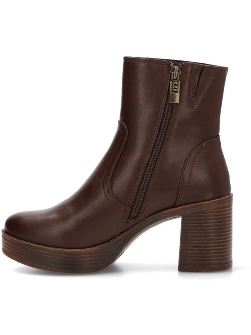 Botin diario mujer tacón alto - mustang - Kiabi Botin diario mujer tacón alto - mustang - Kiabi