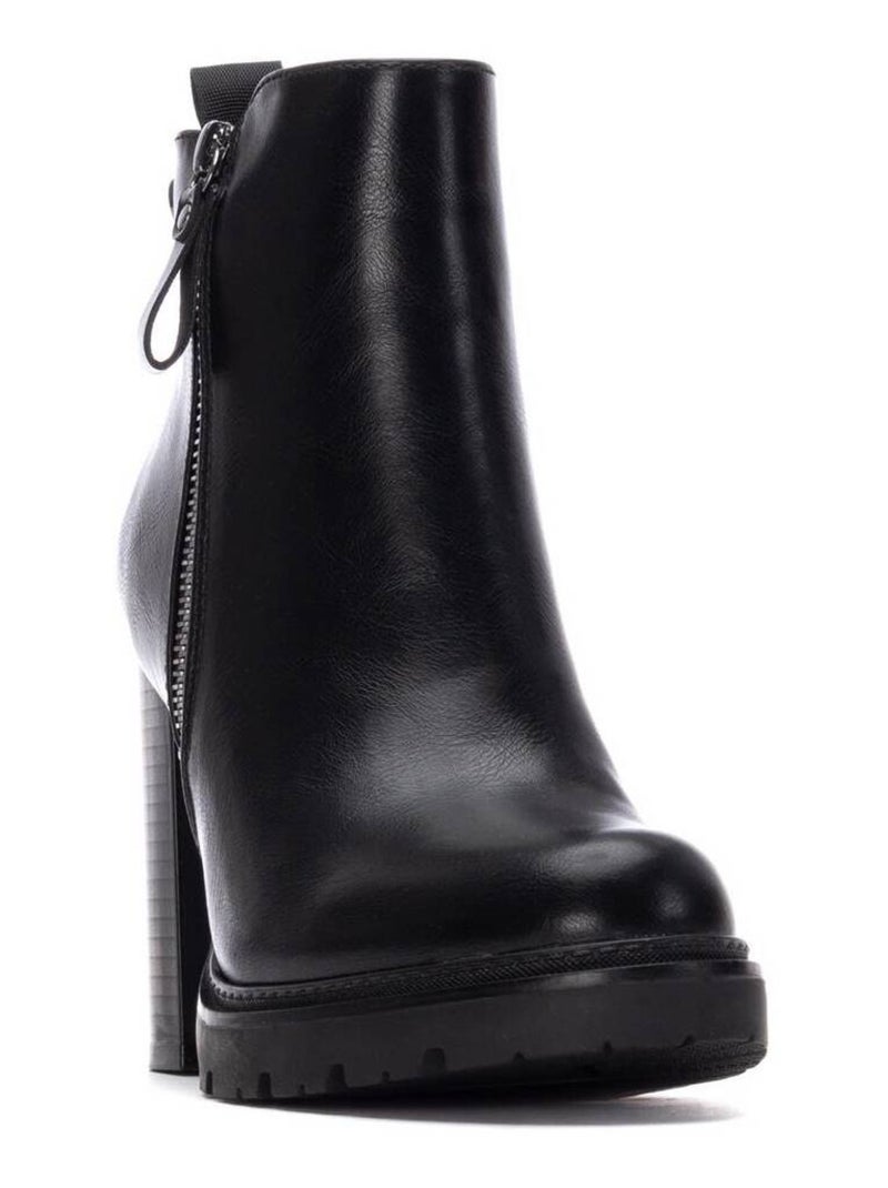 Botin diario mujer tacón alto - refresh Negro - Kiabi