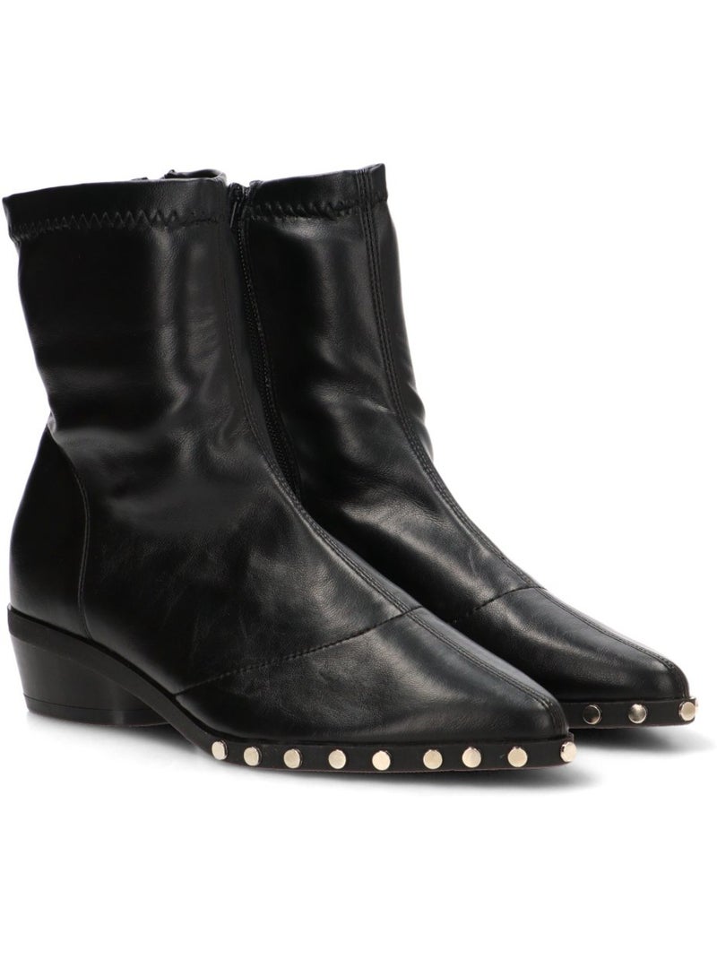 Botin diario mujer tacón medio - buonarotti Negro - Kiabi