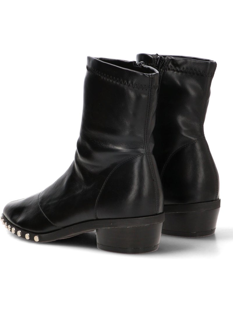 Botin diario mujer tacón medio - buonarotti Negro - Kiabi
