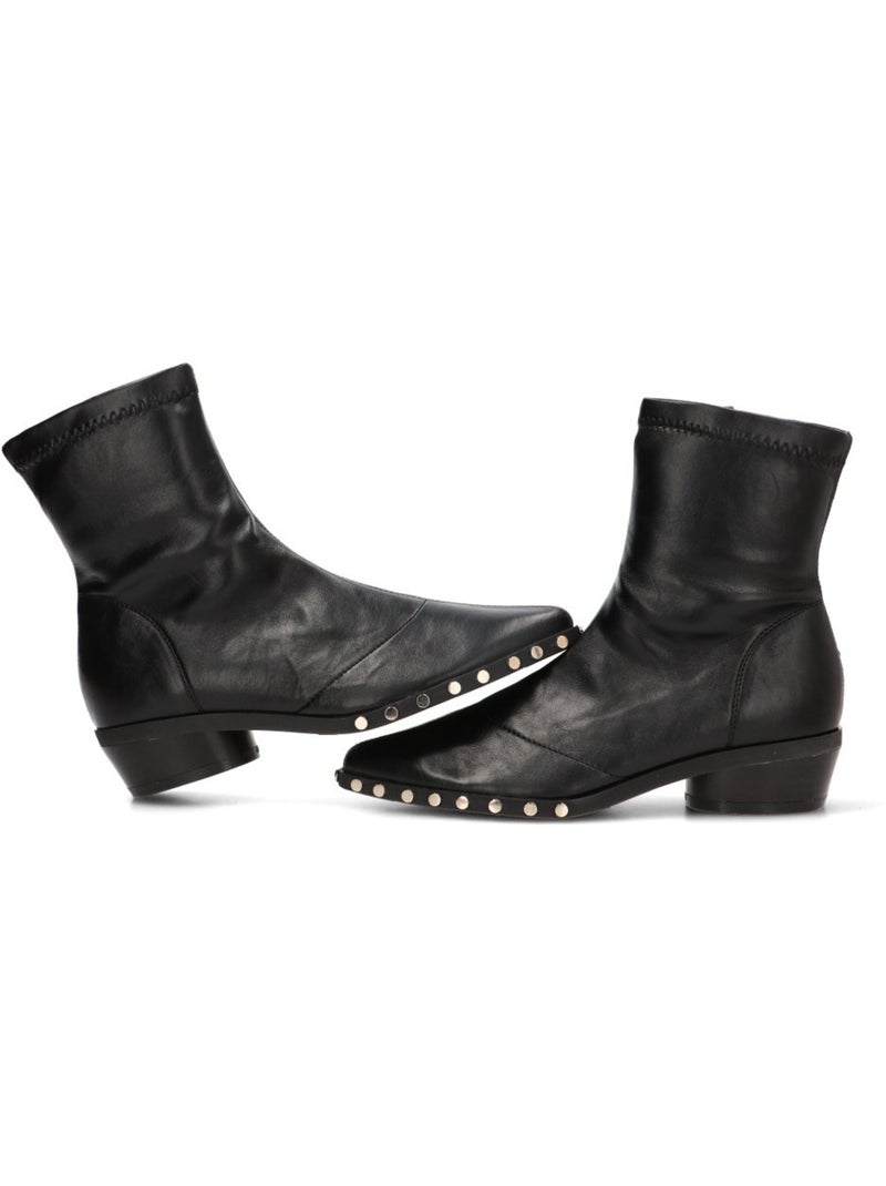 Botin diario mujer tacón medio - buonarotti Negro - Kiabi