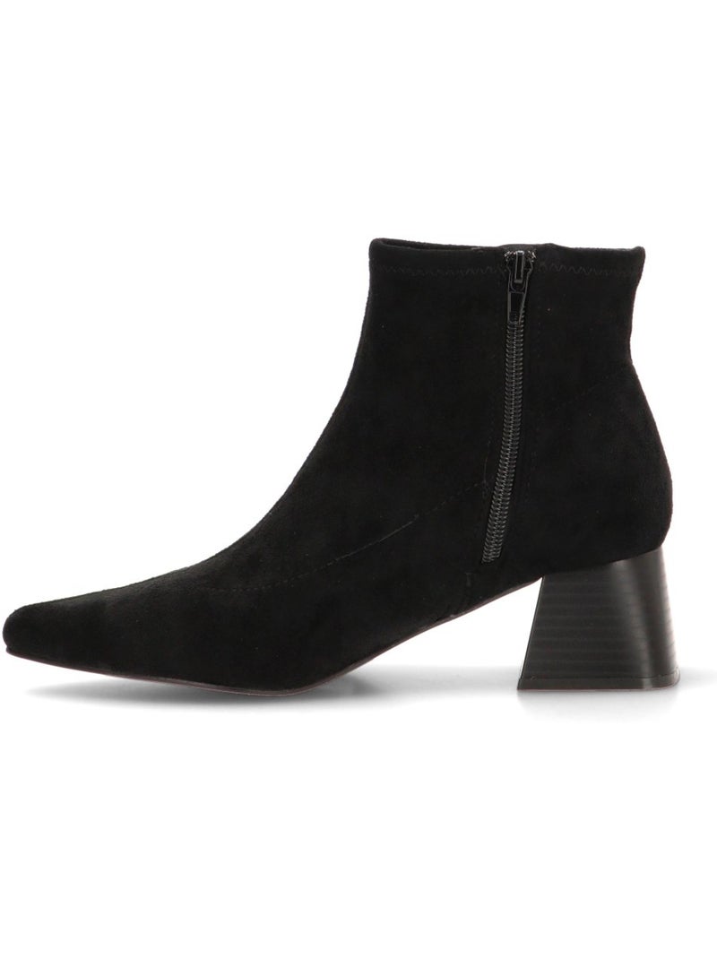 Botin Diario Mujer Tacón Medio - Buonarotti Negro - Kiabi