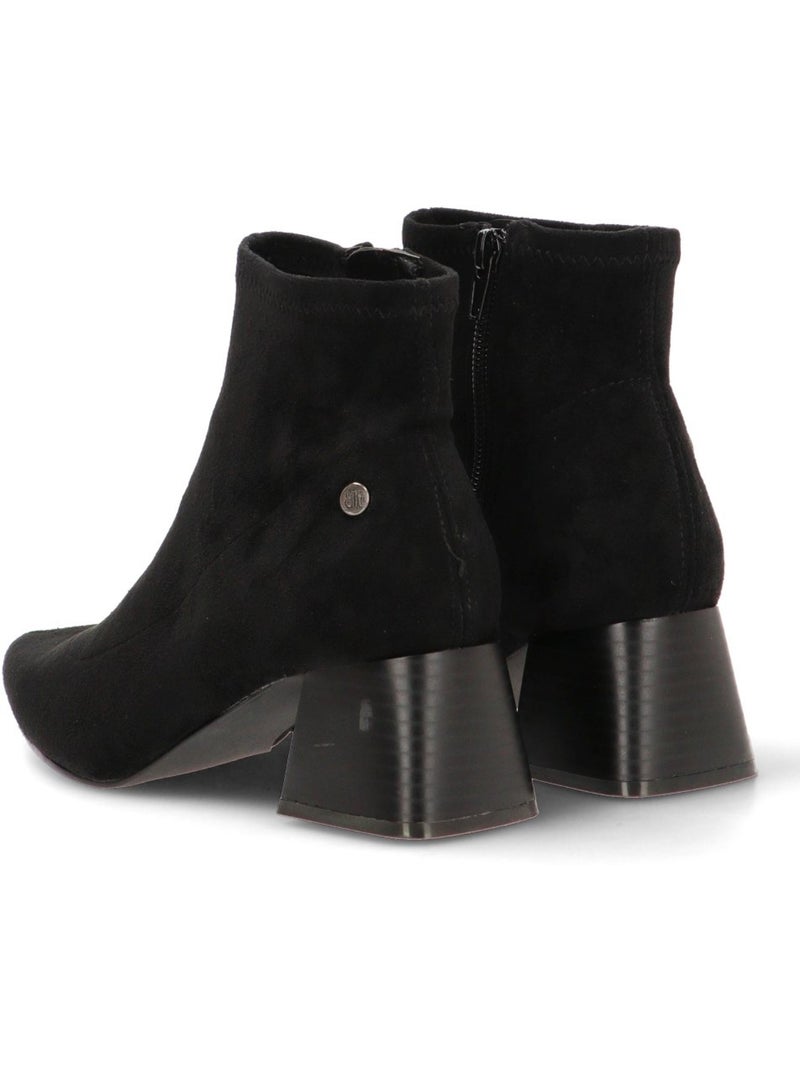 Botin Diario Mujer Tacón Medio - Buonarotti Negro - Kiabi