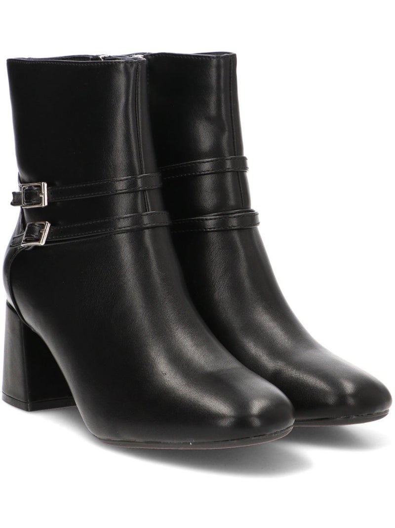Botin Diario Mujer Tacón Medio - Buonarotti Negro - Kiabi
