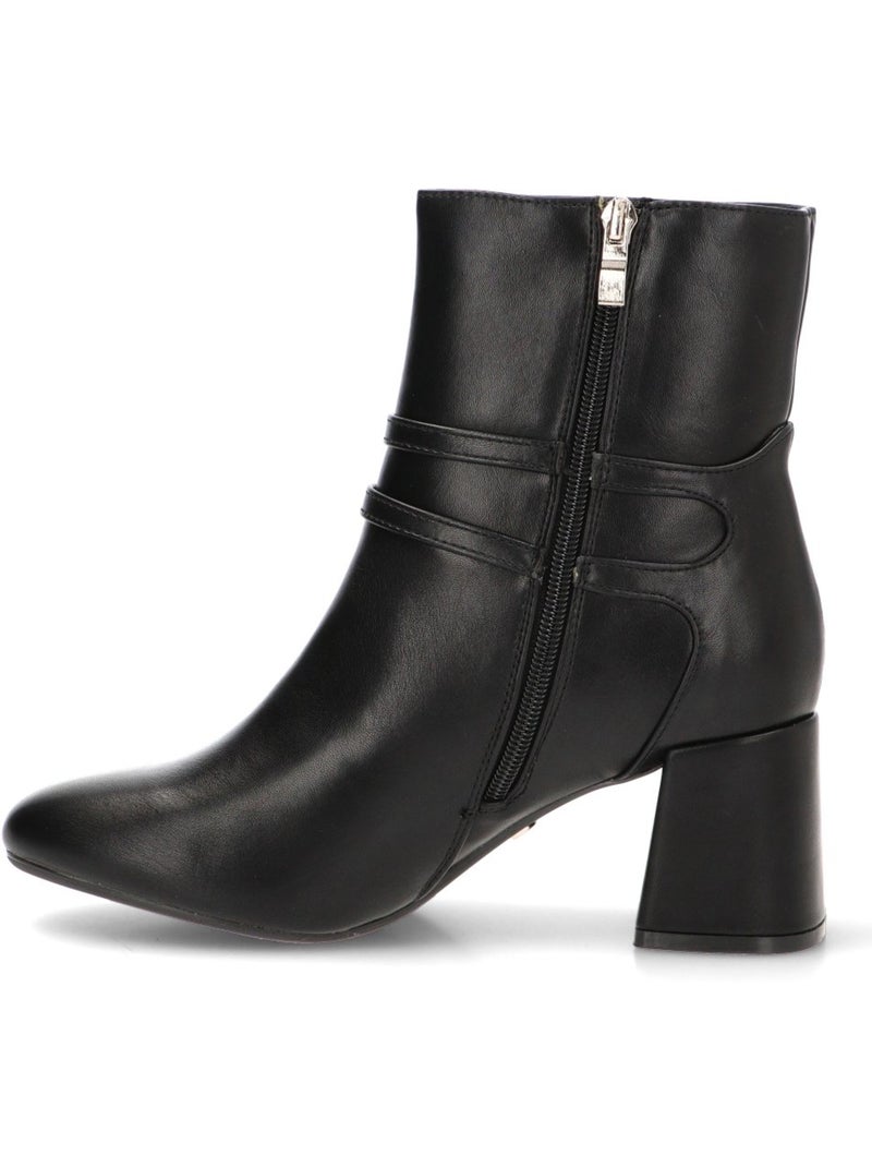 Botin Diario Mujer Tacón Medio - Buonarotti Negro - Kiabi