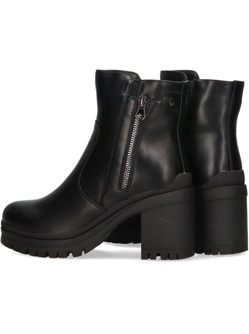 Botin Diario Mujer Tacón Medio - Etika - Kiabi