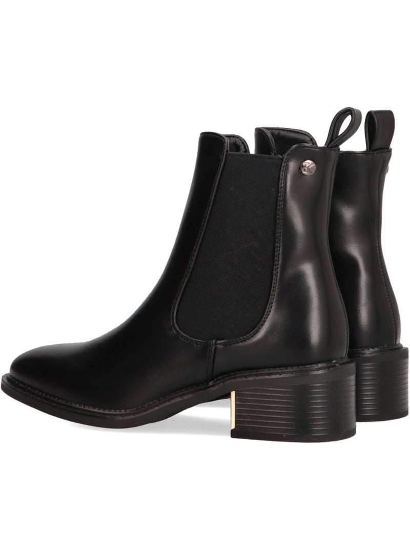 Botin Diario Mujer Tacón Medio - Etika Negro - Kiabi