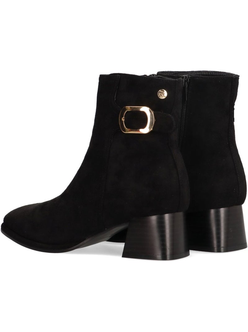 Botin Diario Mujer Tacón Medio - Etika Negro - Kiabi