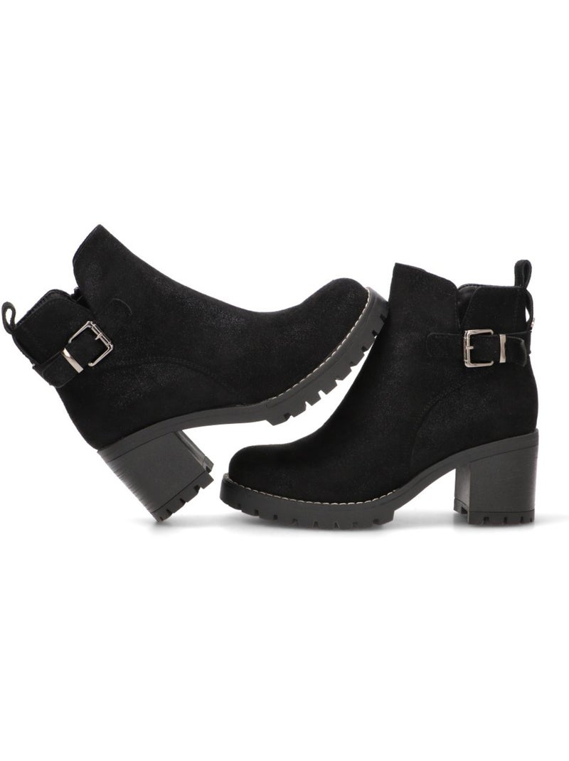 Botin Diario Mujer Tacón Medio - Findlay Negro - Kiabi