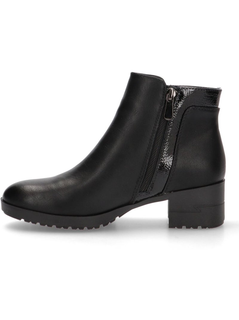 Botin Diario Mujer Tacón Medio - Hispaflex Negro - Kiabi