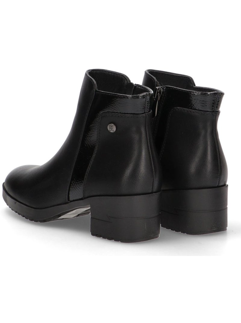 Botin Diario Mujer Tacón Medio - Hispaflex Negro - Kiabi