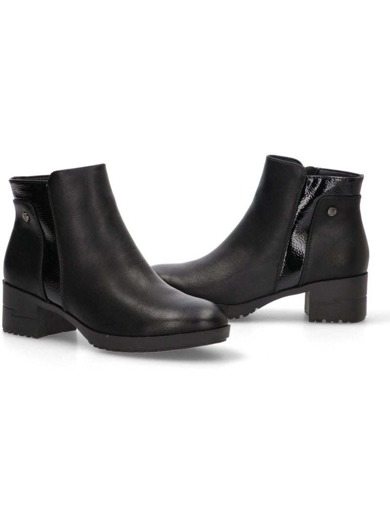 Botin Diario Mujer Tacón Medio - Hispaflex Negro - Kiabi