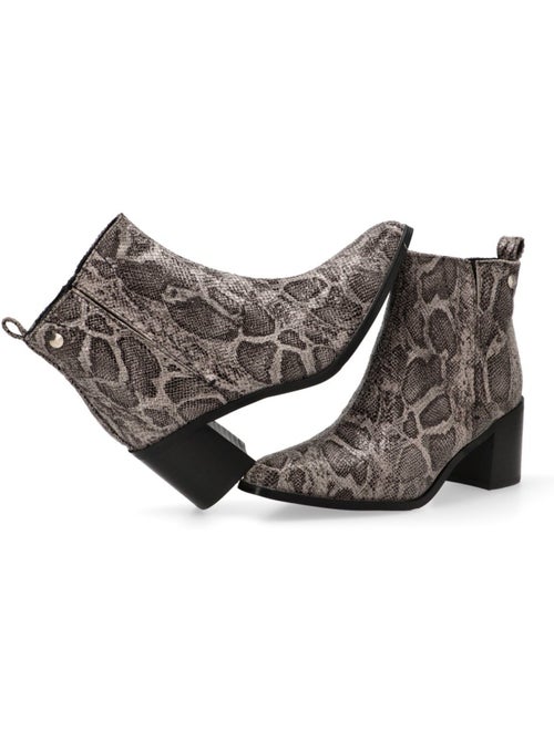 Botin Diario Mujer Tacón Medio - Isteria - Kiabi