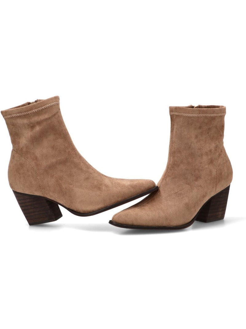 Botin Diario Mujer Tacón Medio - Joia Shoes Caqui - Kiabi