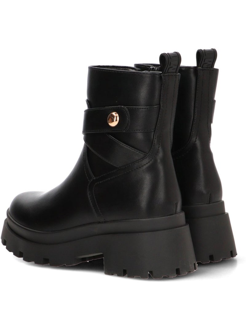 Botin diario mujer tacón medio - mustang Negro - Kiabi