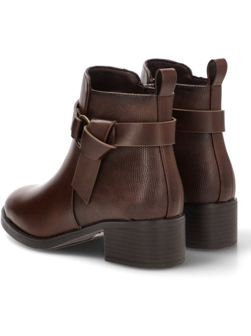 Botin diario mujer tacón medio - stay - Kiabi Botin diario mujer tacón medio - stay - Kiabi