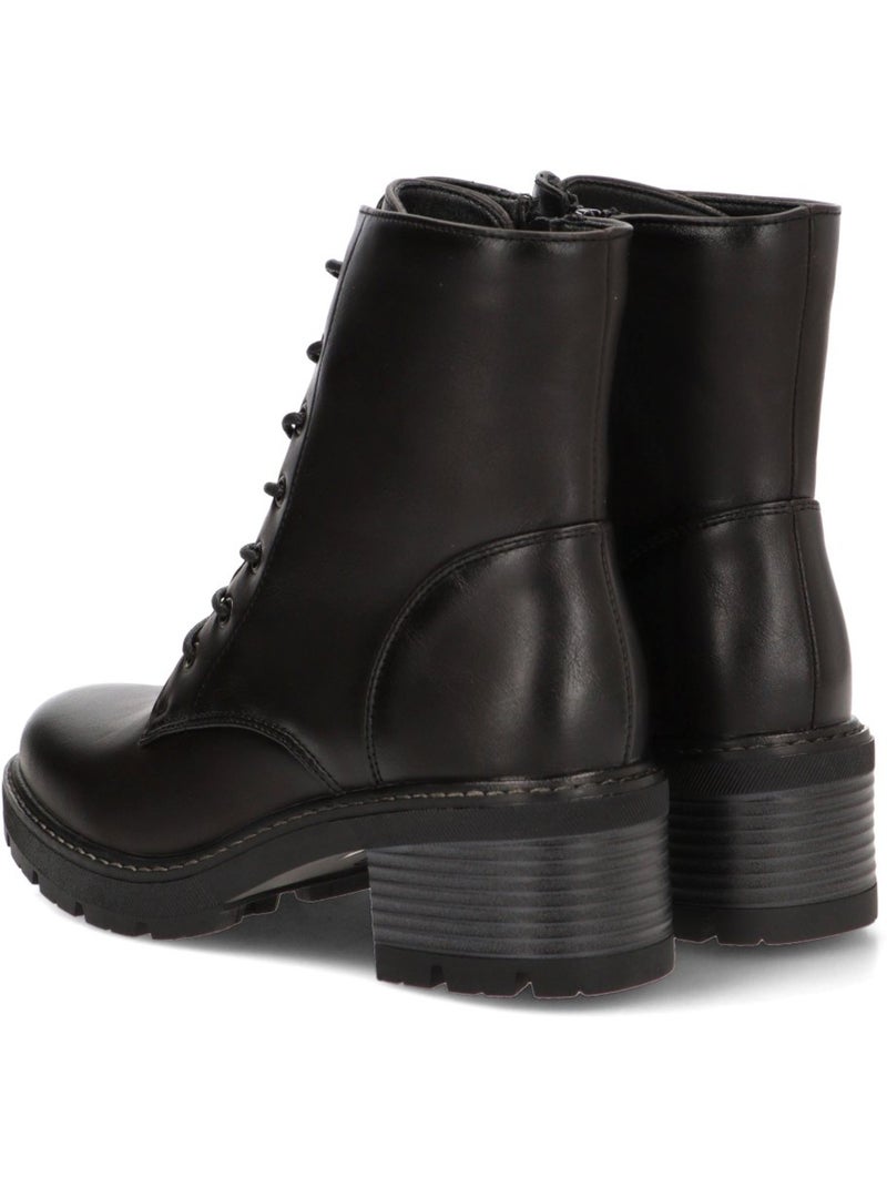 Botin Diario Mujer Tacón Medio - Stay Negro - Kiabi