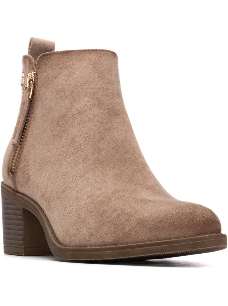 Botin diario mujer tacón medio - xti Beige - Kiabi