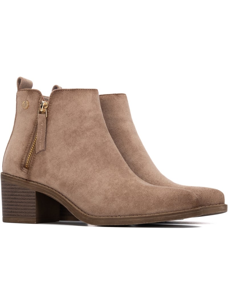 Botin diario mujer tacón medio - xti Beige - Kiabi