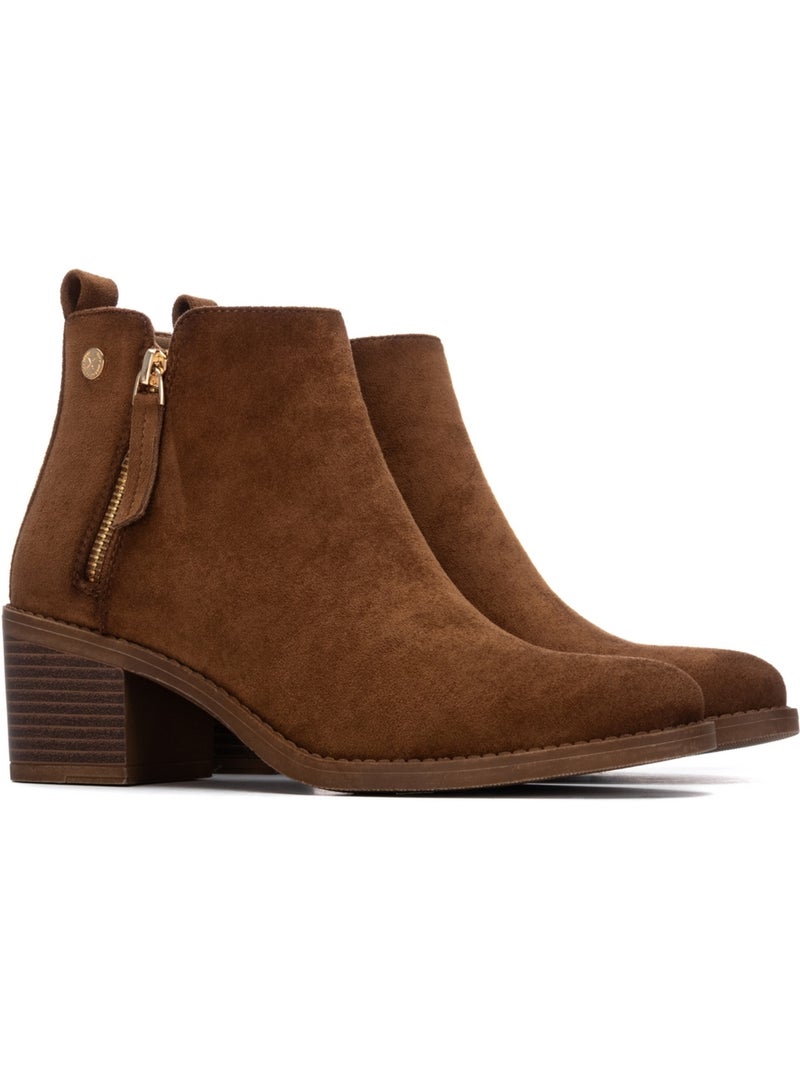 Botin diario mujer tacón medio - xti Camel - Kiabi