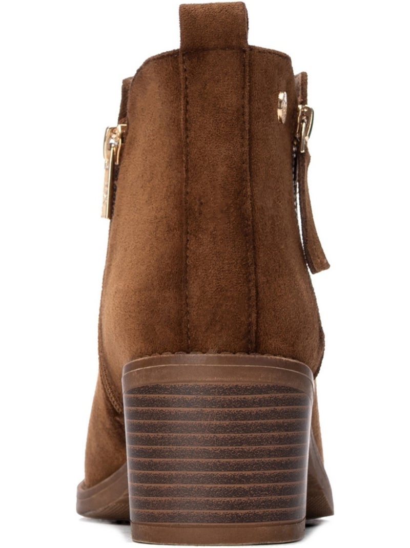 Botin diario mujer tacón medio - xti Camel - Kiabi