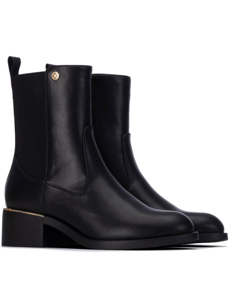 Botin diario mujer tacón medio - xti Negro - Kiabi