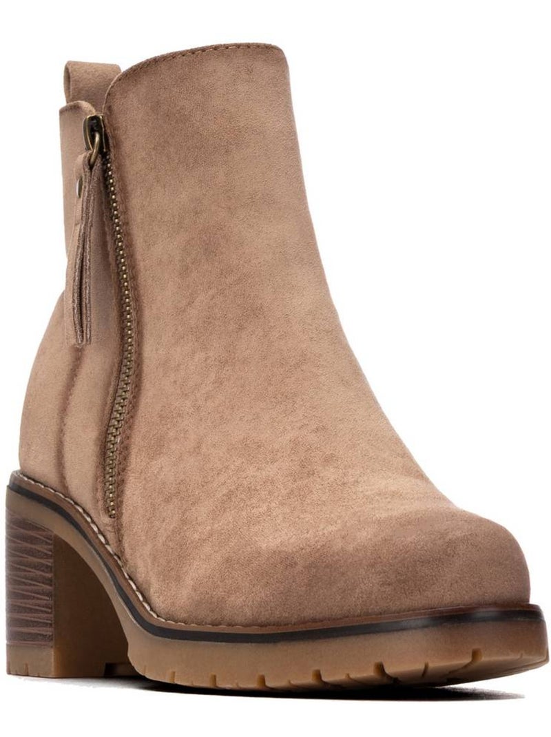 Botin diario mujer tacón medio - xti Taupe - Kiabi
