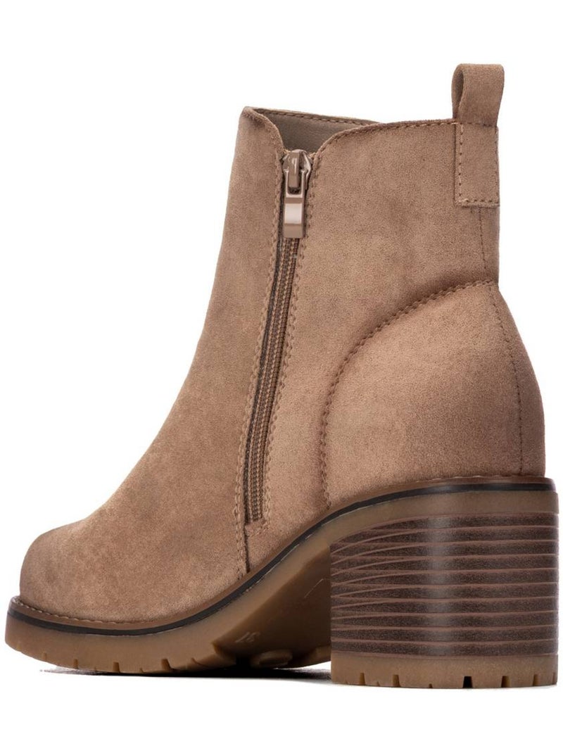 Botin diario mujer tacón medio - xti Taupe - Kiabi